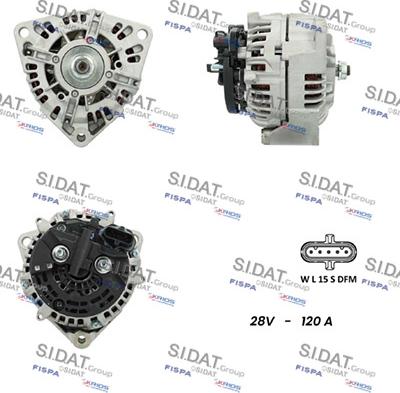 Sidat A24BH0044 - Ģenerators www.autospares.lv