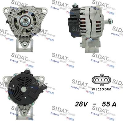 Sidat A24BH0041A2 - Ģenerators www.autospares.lv