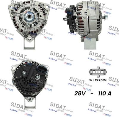 Sidat A24BH0043 - Ģenerators www.autospares.lv