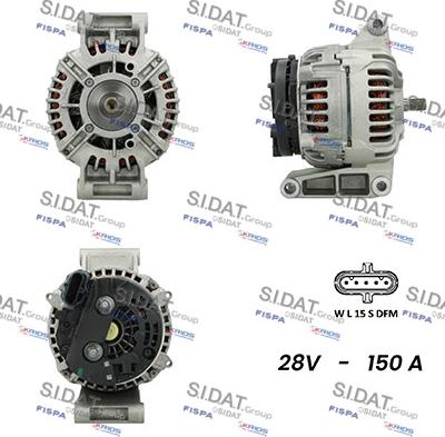 Sidat A24BH0047AS - Генератор www.autospares.lv