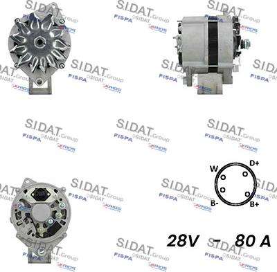 Sidat A24BH0061 - Ģenerators www.autospares.lv