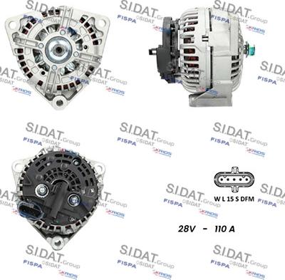 Sidat A24BH0011 - Генератор www.autospares.lv