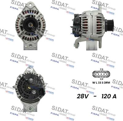 Sidat A24BH0086 - Генератор www.autospares.lv