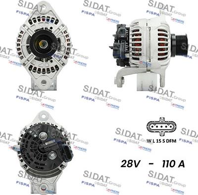 Sidat A24BH0082AS - Ģenerators autospares.lv