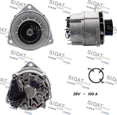 Sidat A24BH0036A2 - Ģenerators www.autospares.lv