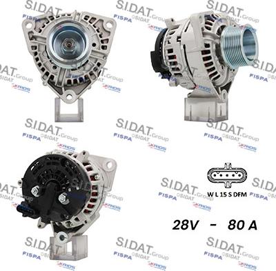 Sidat A24BH0038A2 - Ģenerators autospares.lv