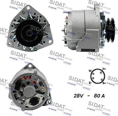 Sidat A24BH0032A2 - Ģenerators www.autospares.lv