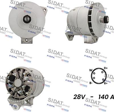 Sidat A24BH0037A2 - Ģenerators www.autospares.lv