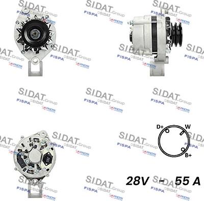 Sidat A24BH0076A2 - Ģenerators www.autospares.lv