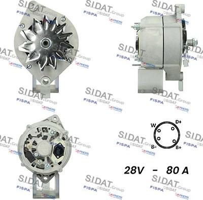 Sidat A24BH0077A2 - Ģenerators autospares.lv