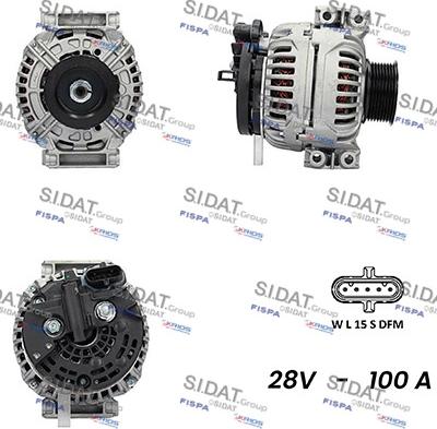 Sidat A24BH0107AS - Ģenerators autospares.lv