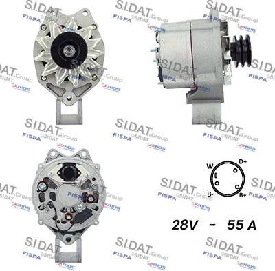 Sidat A24BH0117A2 - Alternator www.autospares.lv