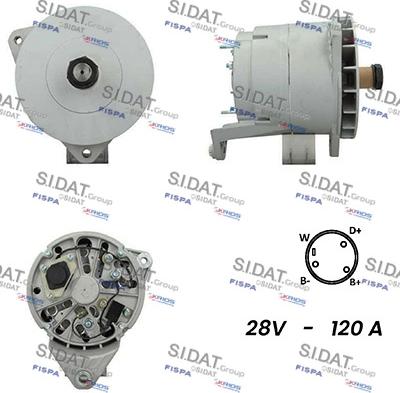 Sidat A24BH0136 - Alternator www.autospares.lv