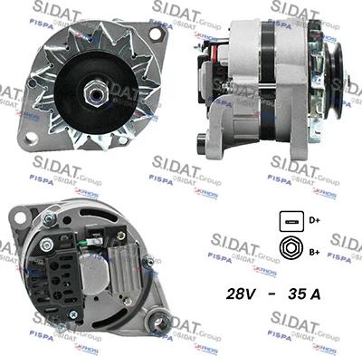 Sidat A24MA0001A2 - Ģenerators www.autospares.lv