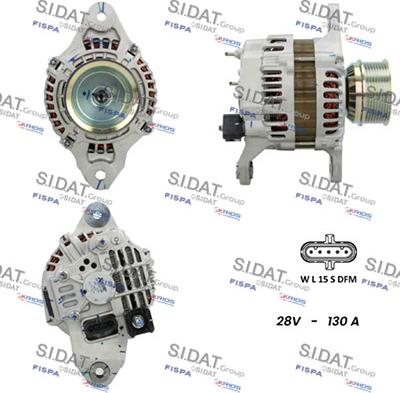 Sidat A24MH0066 - Генератор www.autospares.lv