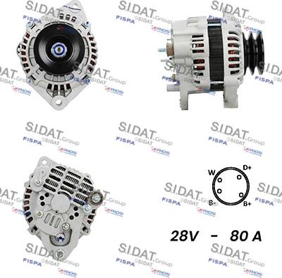 Sidat A24MH0141A2 - Ģenerators www.autospares.lv