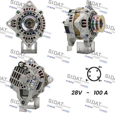 Sidat A24MH0108A2 - Ģenerators www.autospares.lv