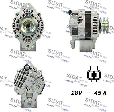 Sidat A24MH0119A2 - Ģenerators www.autospares.lv