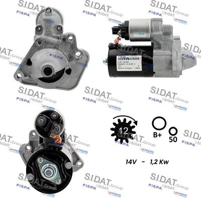 Sidat S12BH0942 - Starter www.autospares.lv