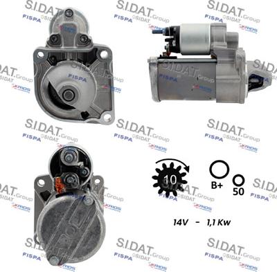 Sidat S12BH0937 - Starteris www.autospares.lv