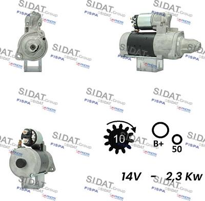 Sidat S12BH0469A2 - Стартер www.autospares.lv