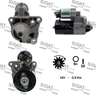 Sidat S12BH0475 - Starteris www.autospares.lv