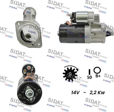 Sidat S12BH0570A2 - Starteris www.autospares.lv