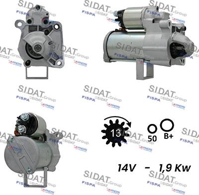 Sidat S12BH0650A2 - Starteris www.autospares.lv