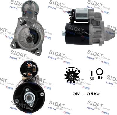 Sidat S12BH0612A2 - Starter www.autospares.lv