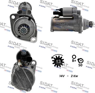 Sidat S12BH0633 - Starteris autospares.lv