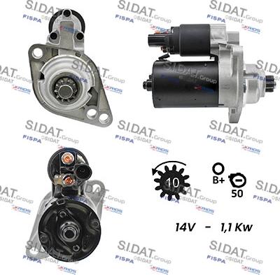 Sidat S12BH0094A2 - Starteris www.autospares.lv