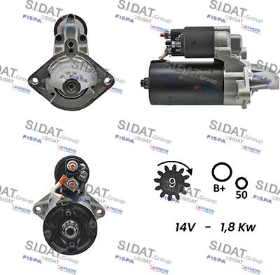 Sidat S12BH0090A2 - Starteris www.autospares.lv