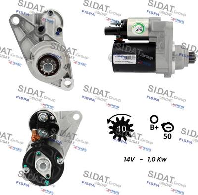 Sidat S12BH0093A2 - Starteris autospares.lv