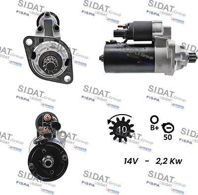 Sidat S12BH0059A2 - Стартер www.autospares.lv