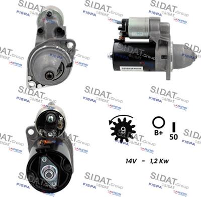 Sidat S12BH0065 - Starteris autospares.lv