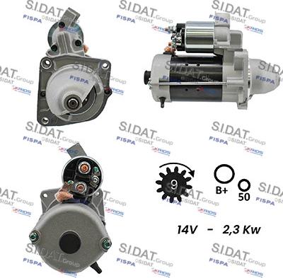 Sidat S12BH0016 - Starteris autospares.lv