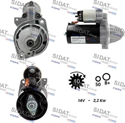 Sidat S12BH0010 - Starteris autospares.lv