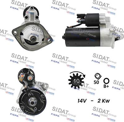 Sidat S12BH0087A2 - Starteris autospares.lv