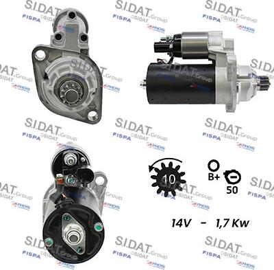 Sidat S12BH0028 - Starteris autospares.lv