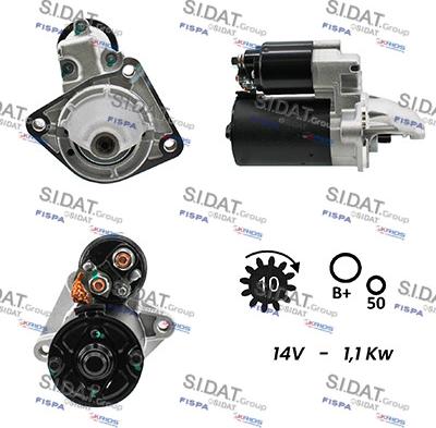 Sidat S12BH0022A2 - Starteris www.autospares.lv