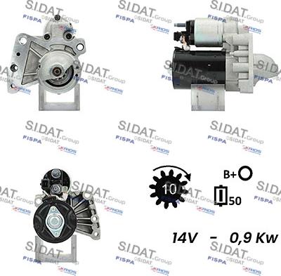 Sidat S12BH0076A2 - Starteris www.autospares.lv