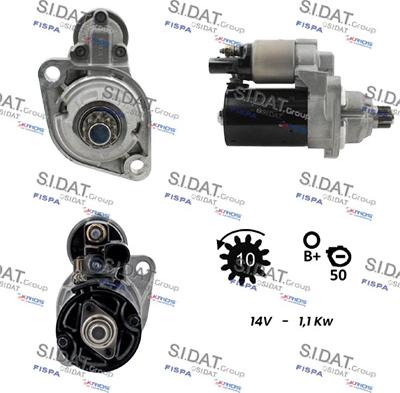 Sidat S12BH0144 - Starteris autospares.lv