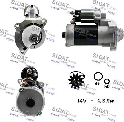 Sidat S12BH0141A2 - Стартер www.autospares.lv