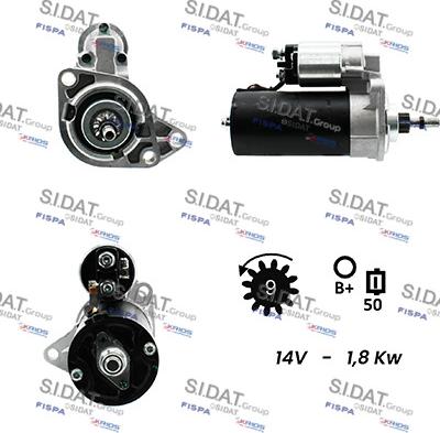 Sidat S12BH0142A2 - Стартер www.autospares.lv