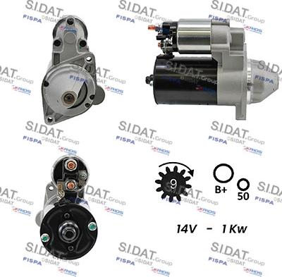 Sidat S12BH0147A2 - Starter www.autospares.lv