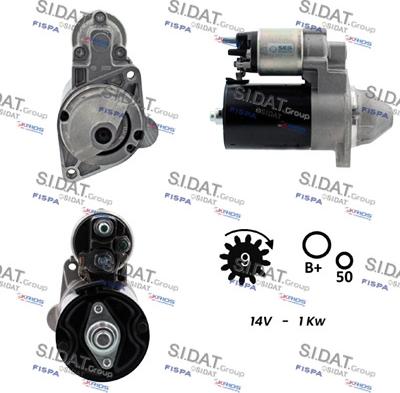 Sidat S12BH0147 - Starteris www.autospares.lv