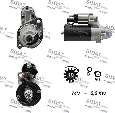 Sidat S12BH0169A2 - Starteris autospares.lv