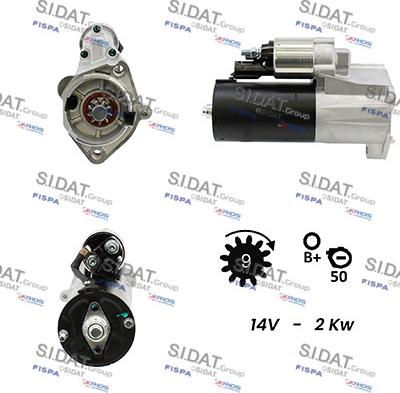 Sidat S12BH0111A2 - Стартер www.autospares.lv