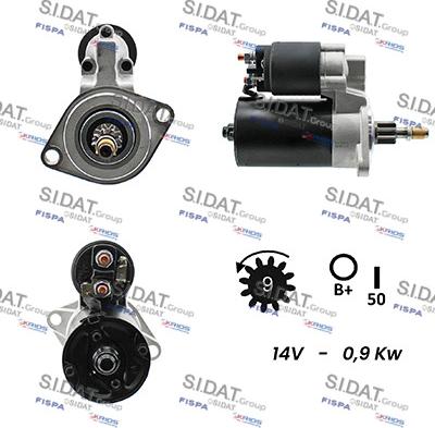 Sidat S12BH0126A2 - Starteris www.autospares.lv