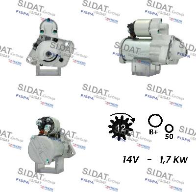 Sidat S12BH0120 - Starter www.autospares.lv